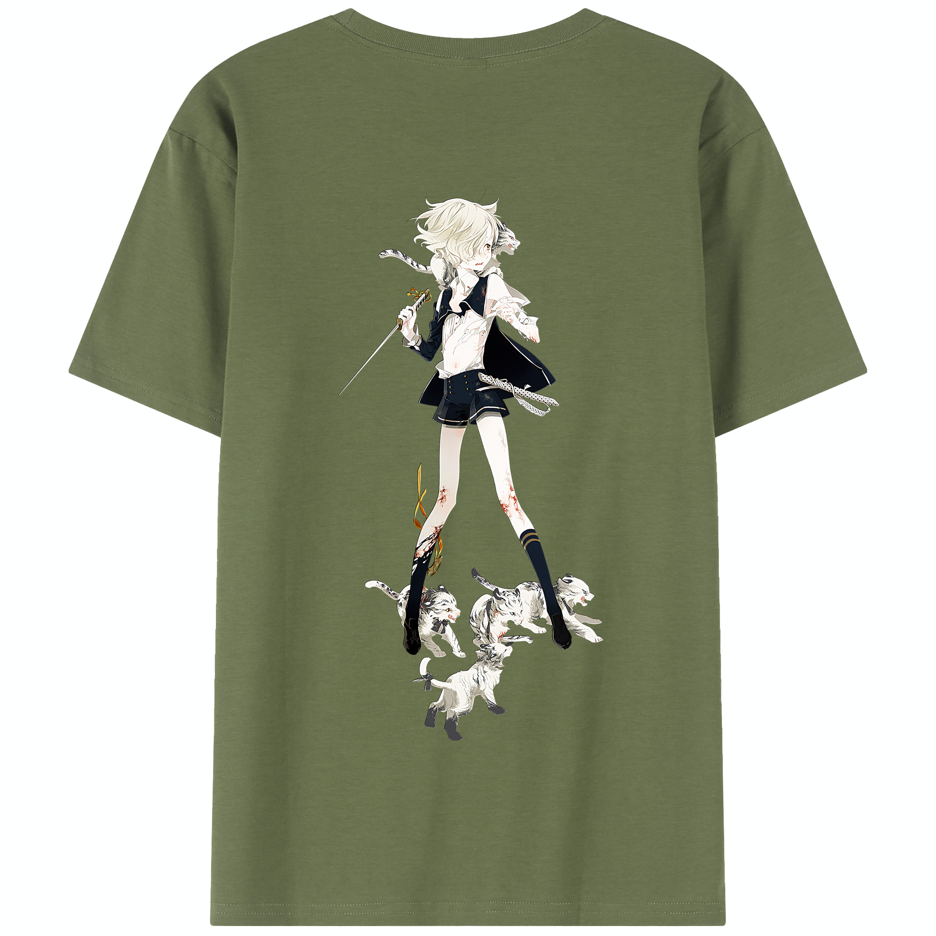 （画像用） 刀剣乱舞 Touken Ranbu 綿100％半袖Tシャツ（背面プリント）